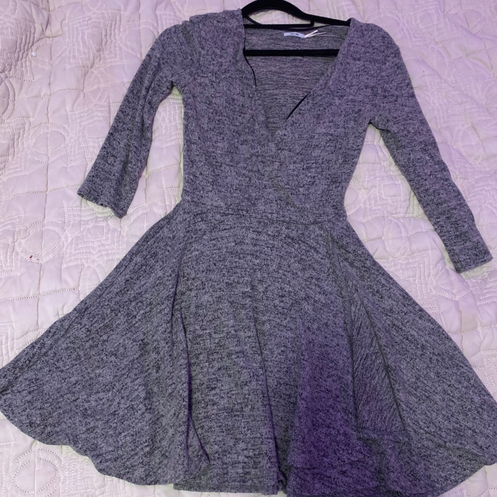 Grey V neck shirt